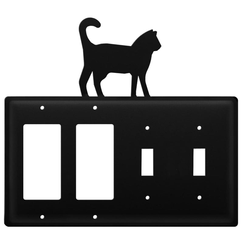 Quad Cat Double GFI and Double Switch Cover CUSTOM Product