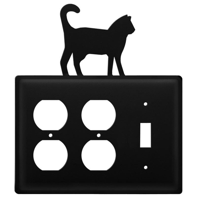 Triple Cat Double Outlet and Single Switch Cover CUSTOM Product