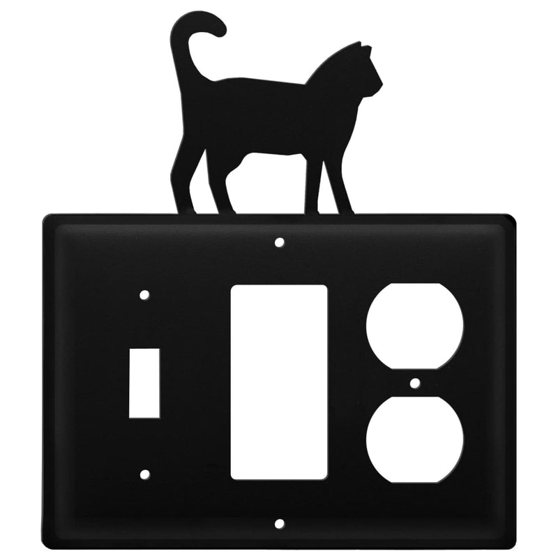 Triple Cat Single Switch GFI and Outlet Cover CUSTOM Product