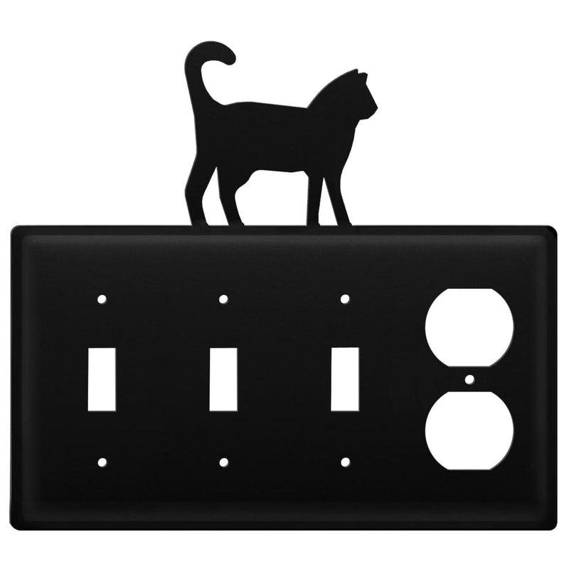 Quad Cat Triple Switch & Single Outlet CUSTOM Product