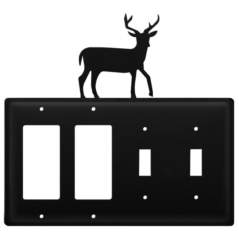 Quad Deer Double GFI and Double Switch Cover CUSTOM Product
