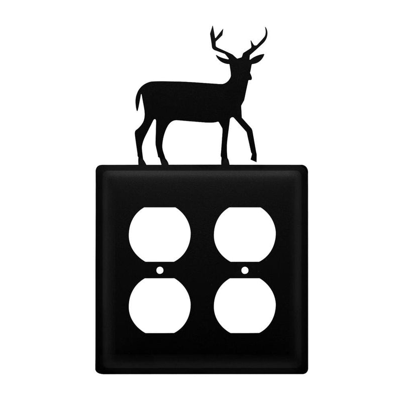 Double Deer Double Outlet Cover