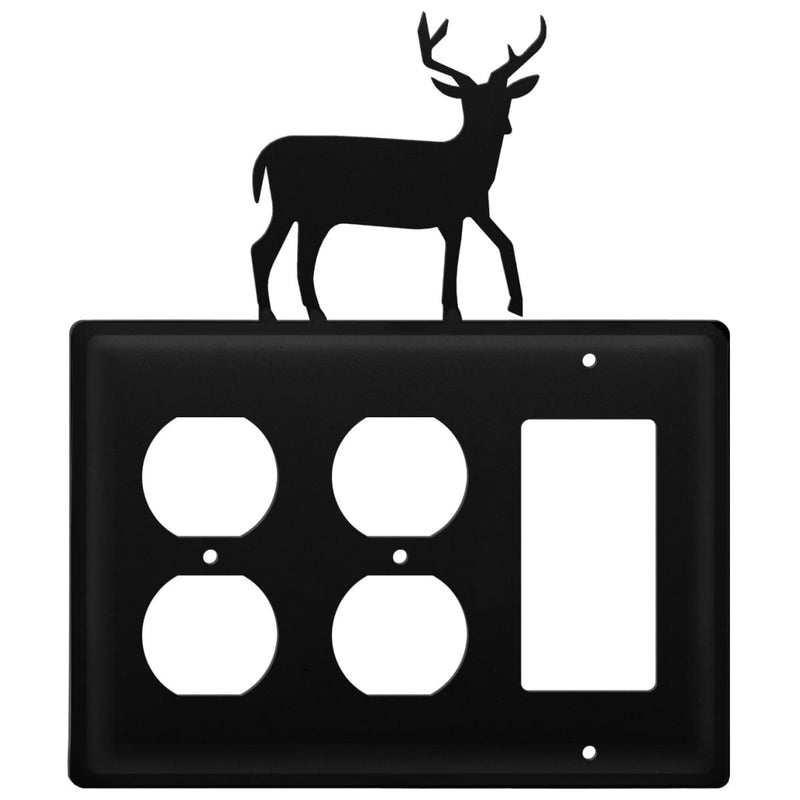 Triple Deer Double Outlet and Single GFI Cover CUSTOM Product