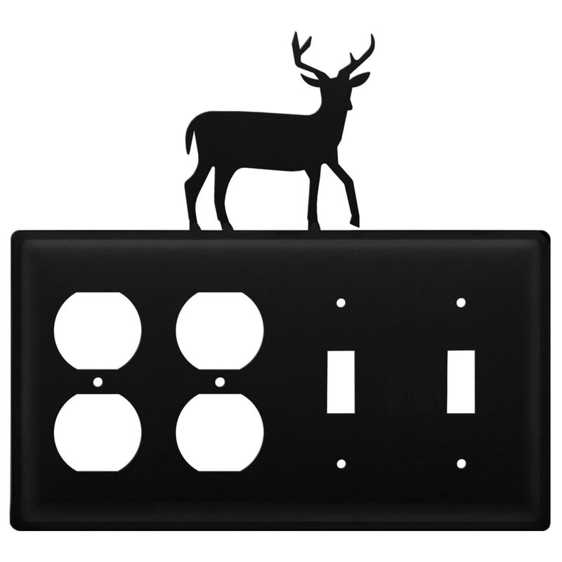 Quad Deer Double Outlet and Double Switch Cover CUSTOM Product