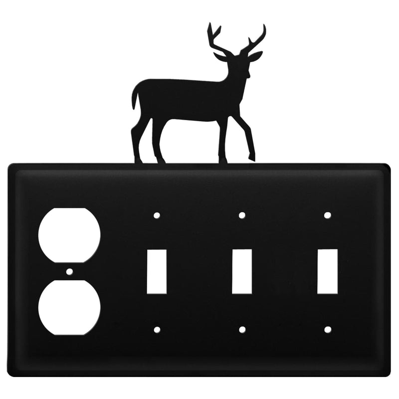 Quad Deer Single Outlet and Triple Switch Cover CUSTOM Product