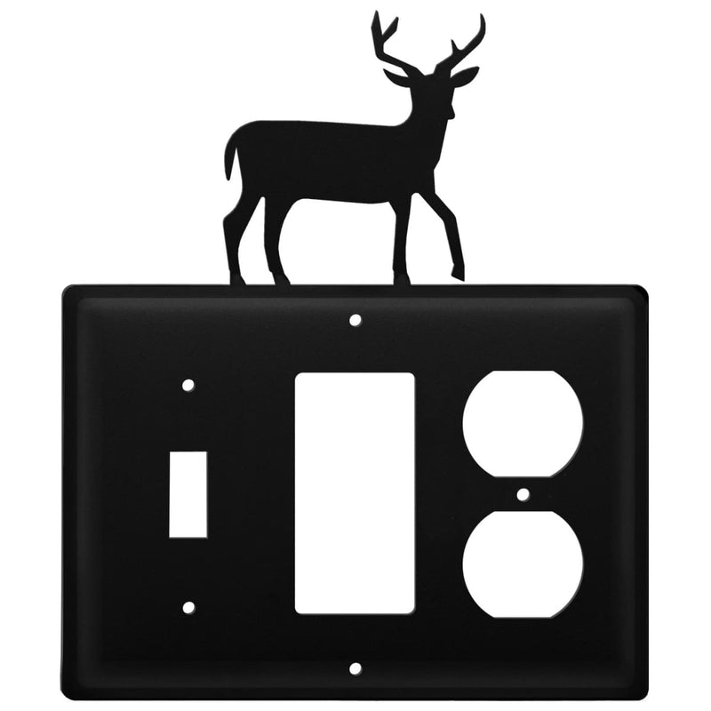 Triple Deer Single Switch GFI and Outlet Cover CUSTOM Product
