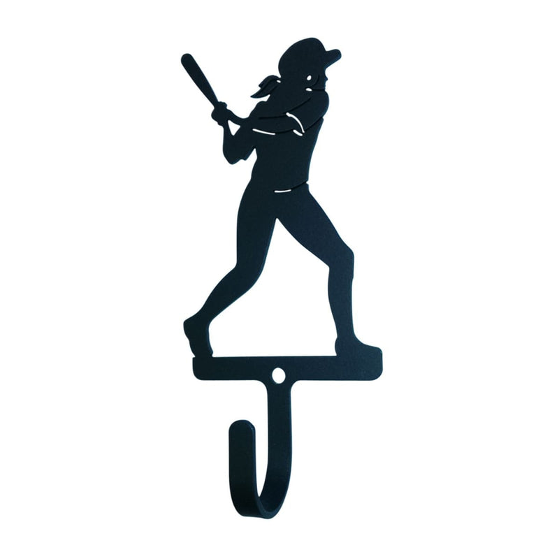 Softball Woman's Girl Wall Hook Small