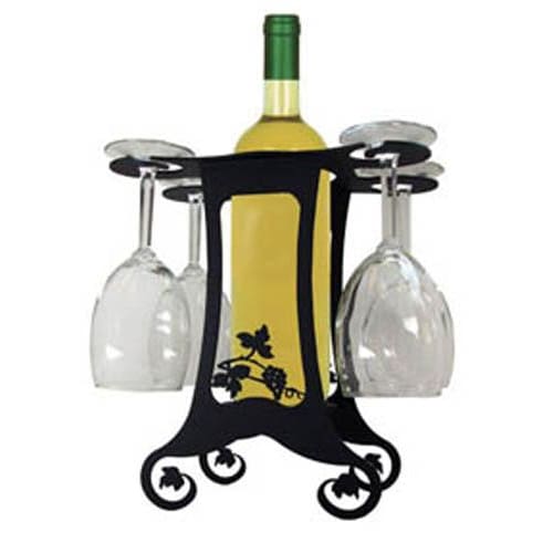 Grapevine Design 4 Glass Wine Holder
