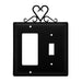 Double Heart Single GFI and Switch Cover CUSTOM Product