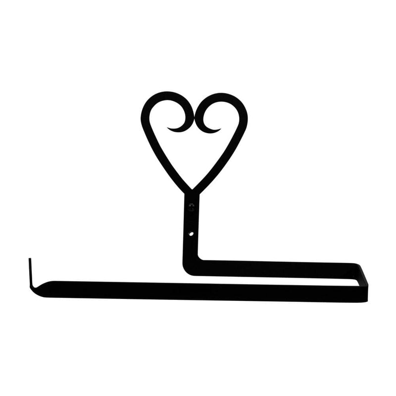 Heart Paper Towel Holder Horizontal Wall Mount