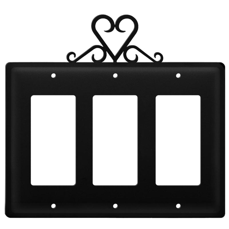 Triple Heart Triple GFI Cover CUSTOM Product