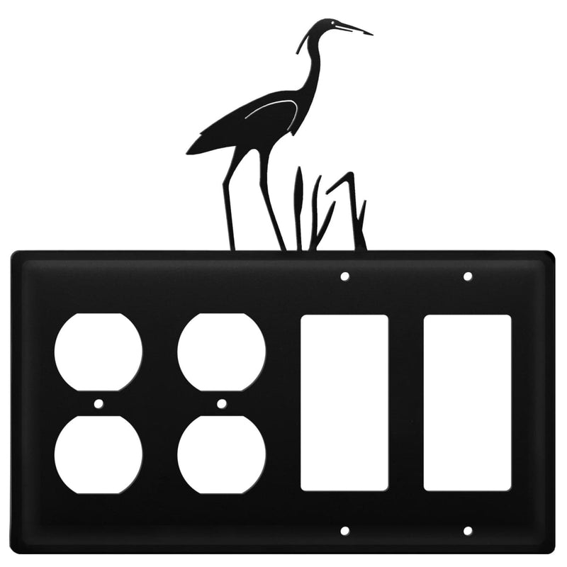 Quad Heron Double Outlet and Double GFI Cover CUSTOM Product