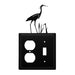 Double Heron Single Outlet and Switch Cover