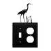 Double Heron Switch & Outlet Cover