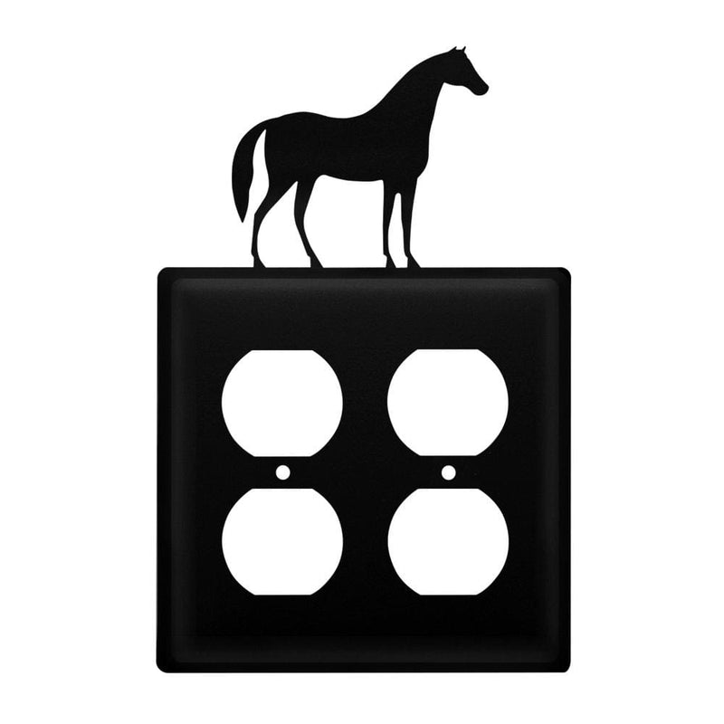 Double Horse Double Outlet Cover