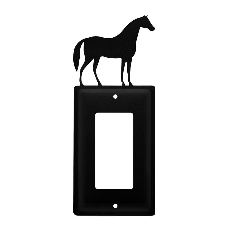 Single Standing Horse Single GFI Cover