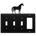 Quad Horse Triple Switch & Single GFI CUSTOM Product