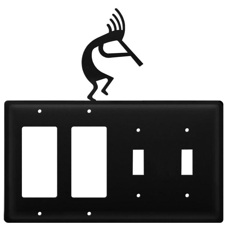 Quad Kokopelli Double GFI and Double Switch Cover CUSTOM Product