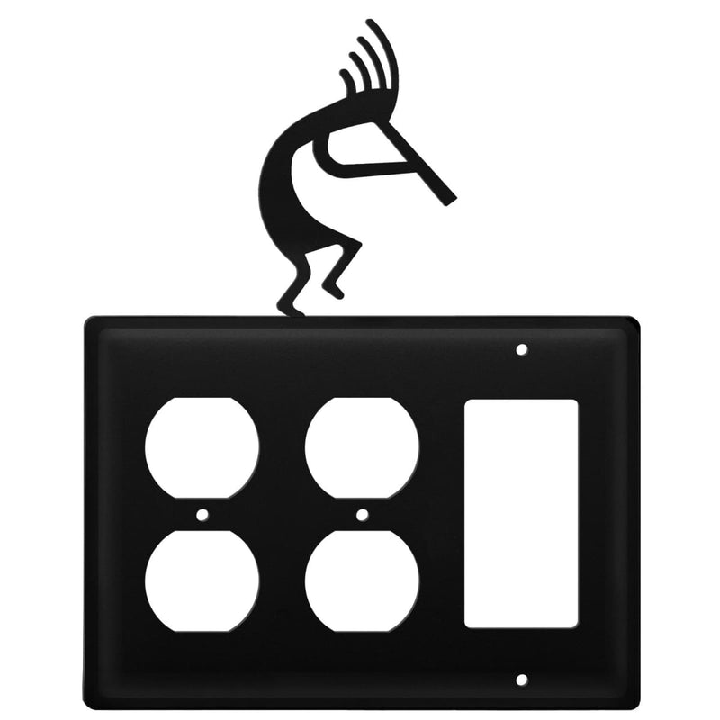 Triple Kokopelli Double Outlet and Single GFI Cover CUSTOM Product