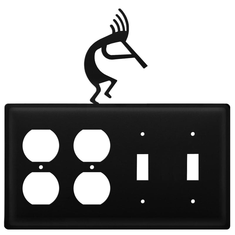 Quad Kokopelli Double Outlet and Double Switch Cover CUSTOM Product