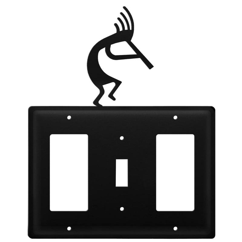 Triple Kokopelli Single GFI Switch and GFI Cover CUSTOM Product