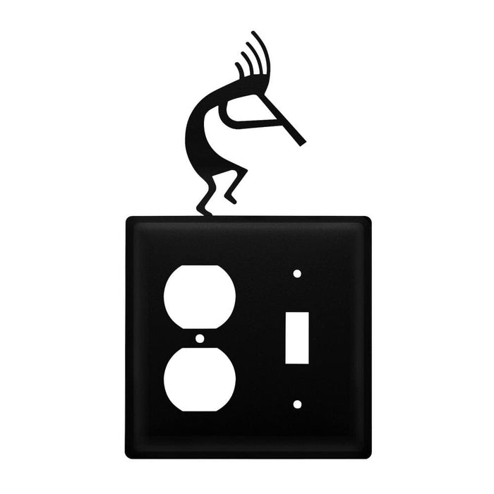 Double Kokopelli Single Outlet and Switch Cover