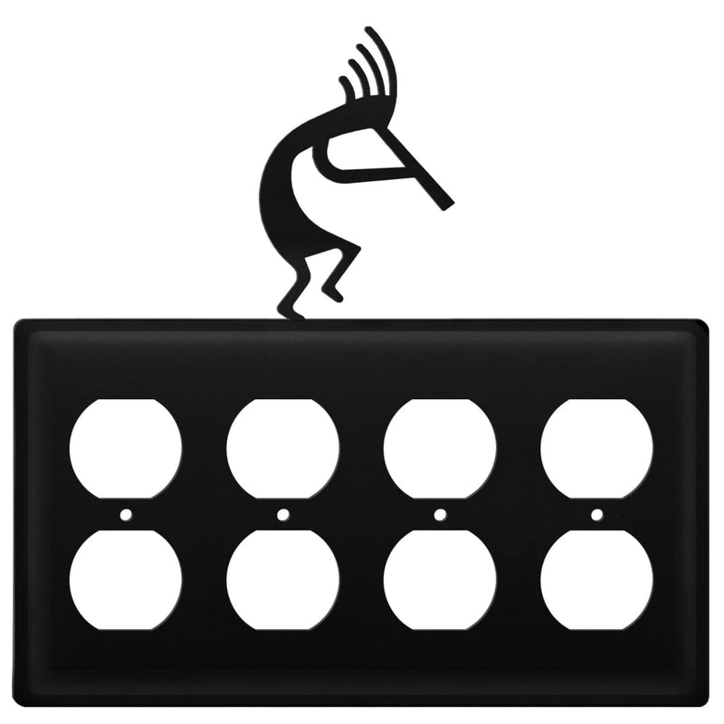Quad Kokopelli Quad Outlet Cover CUSTOM Product