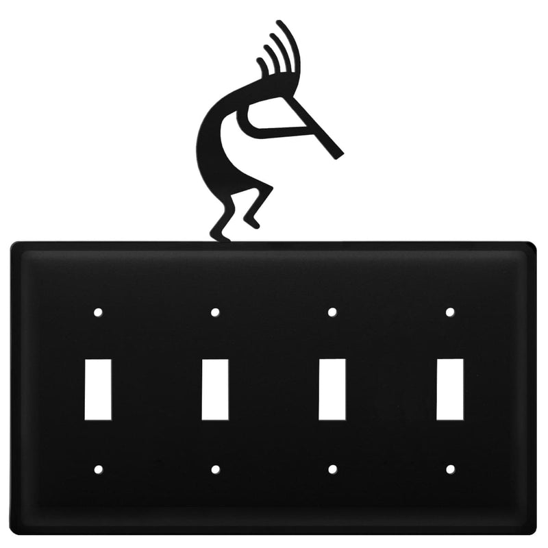 Quad Kokopelli Quadruple Switch Cover