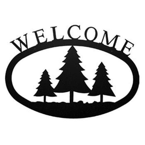 Pine Trees Welcome Sign Large