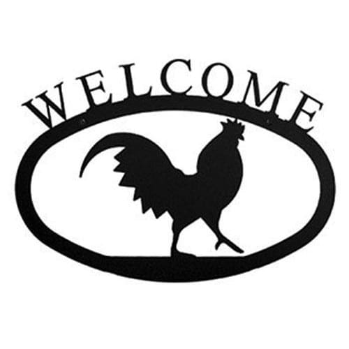 Rooster Welcome Sign Large