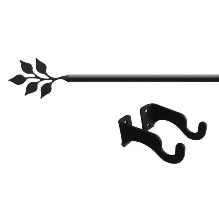 Leaf Curtain Rod SM (Hardware is INCLUDED)