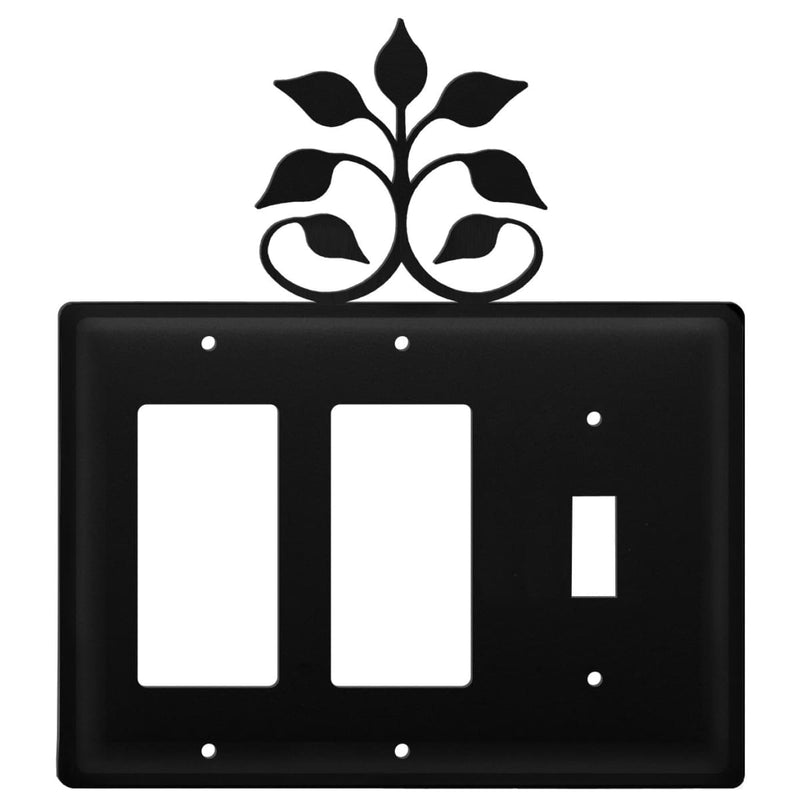 Triple Leaf Fan Double GFI and Single Switch Cover CUSTOM Product