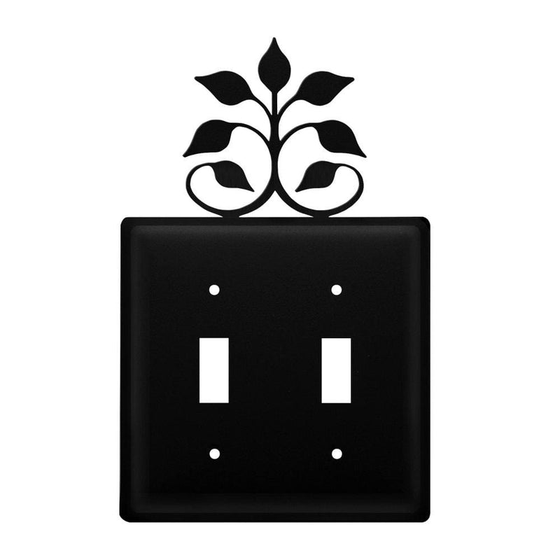 Double Leaf Fan Double Switch Cover