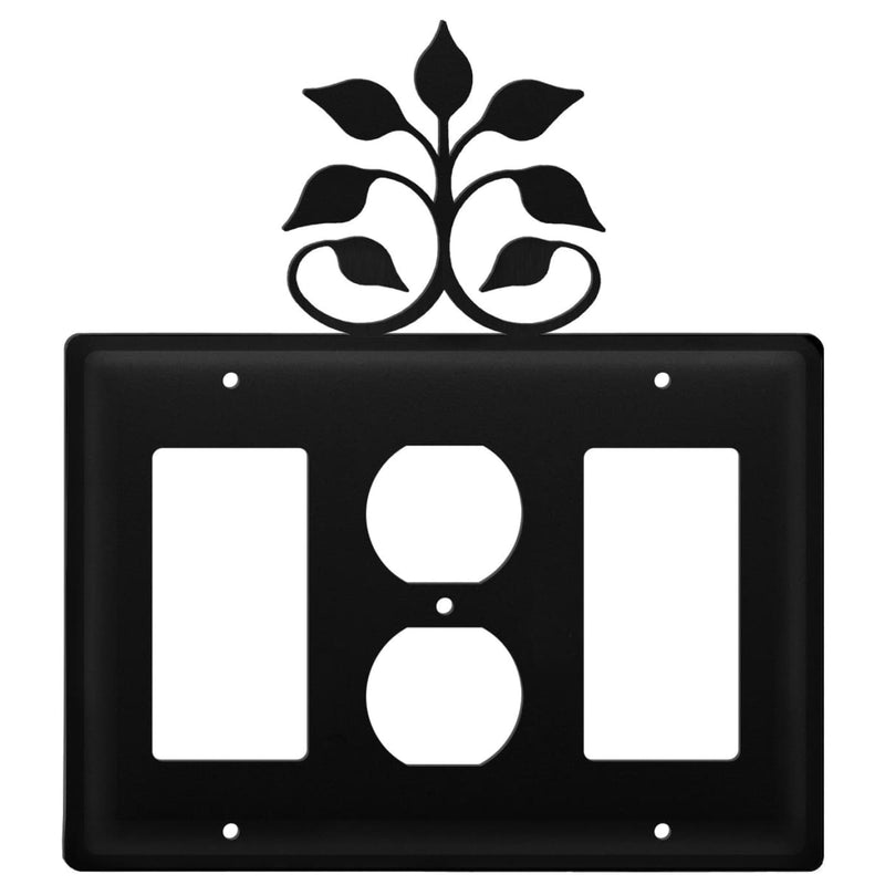 Triple Leaf Fan Single GFI Outlet and GFI Cover CUSTOM Product