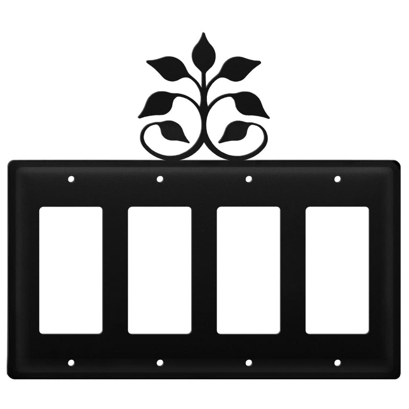 Quad Leaf Fan Quad GFI Cover CUSTOM Product