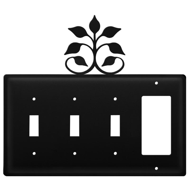 Quad Leaf Fan Triple Switch & Single GFI