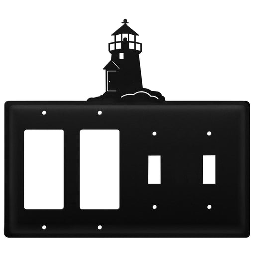 Quad Lighthouse Double GFI and Double Switch Cover CUSTOM Product