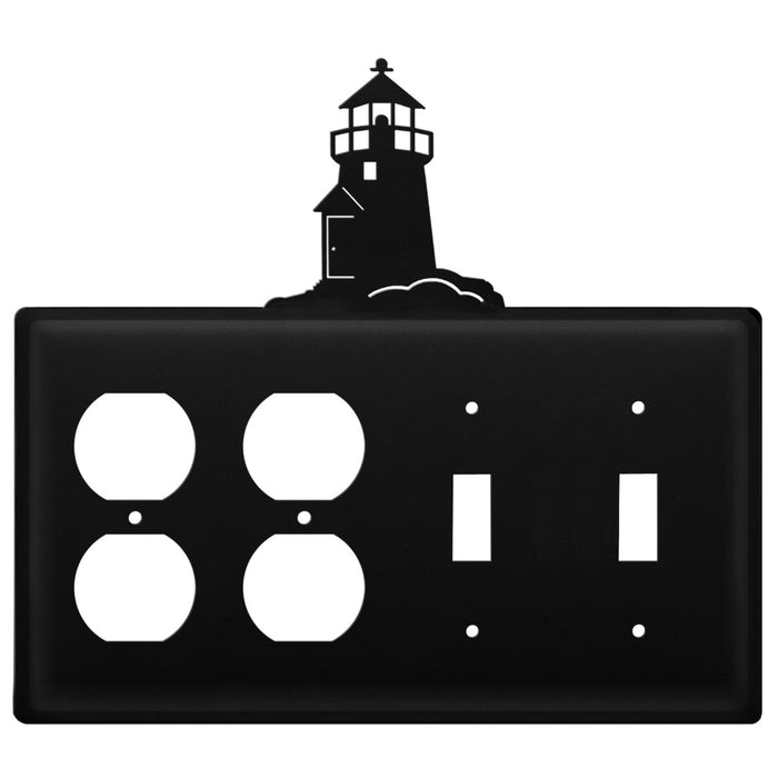Quad Lighthouse Double Outlet and Double Switch Cover CUSTOM Product