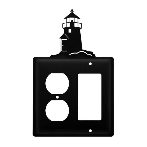 Double Lighthouse Single Outlet and GFI Cover CUSTOM Product