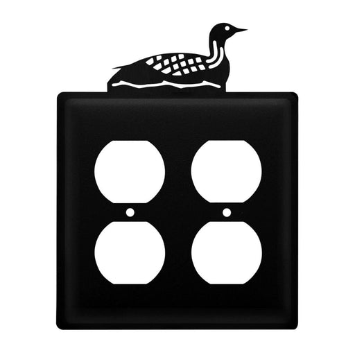Double Loon Double Outlet Cover