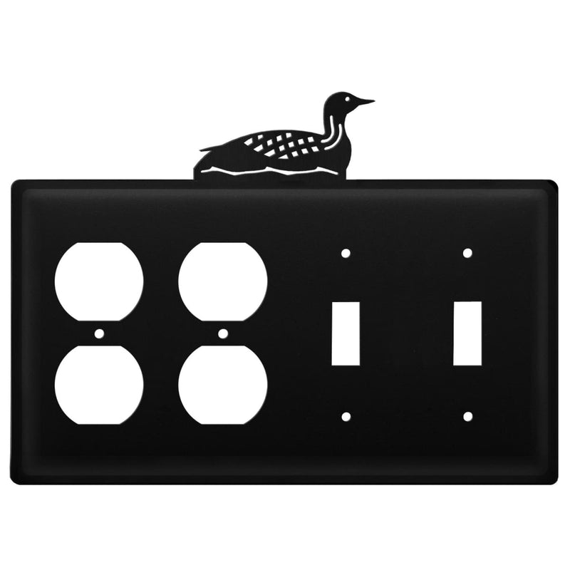 Quad Loon Double Outlet and Double Switch Cover CUSTOM Product