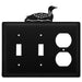 Triple Loon Double Switch & Single Outlet Cover