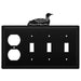 Quad Loon Single Outlet and Triple Switch Cover CUSTOM Product