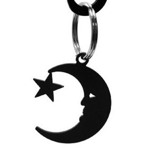 Moon & Star Key Chain