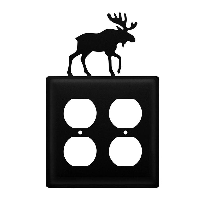 Double Moose Double Outlet Cover