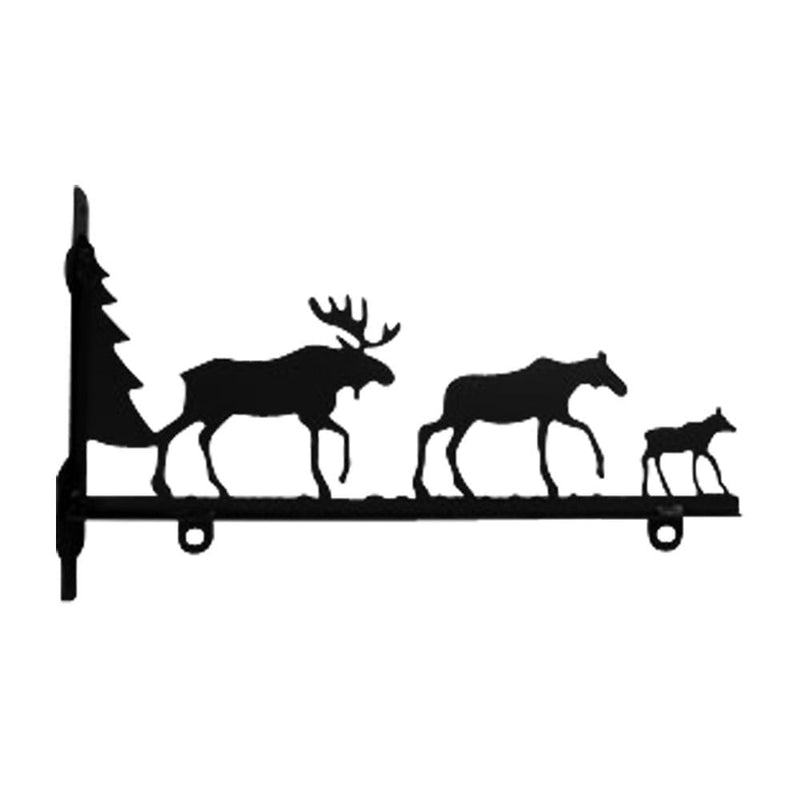 Moose Family Sign Bracket 18 Inch