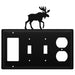 Quad Moose Single GFI Double Switch and Single Outlet Cover CUSTOM Product