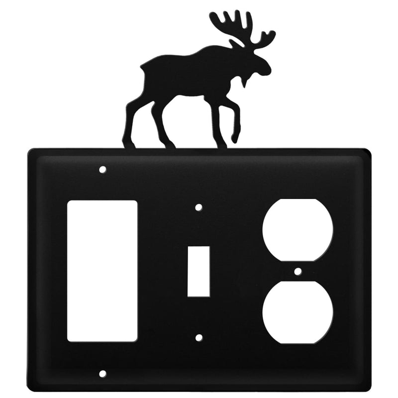 Triple Moose Single GFI Switch and Outlet Cover CUSTOM Product