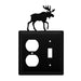 Double Moose Single Outlet and Switch Cover
