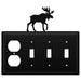 Quad Moose Single Outlet and Triple Switch Cover CUSTOM Product
